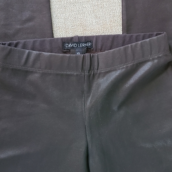 David Lerner The Classic Coated Brown Leggings - Picture 10 of 12